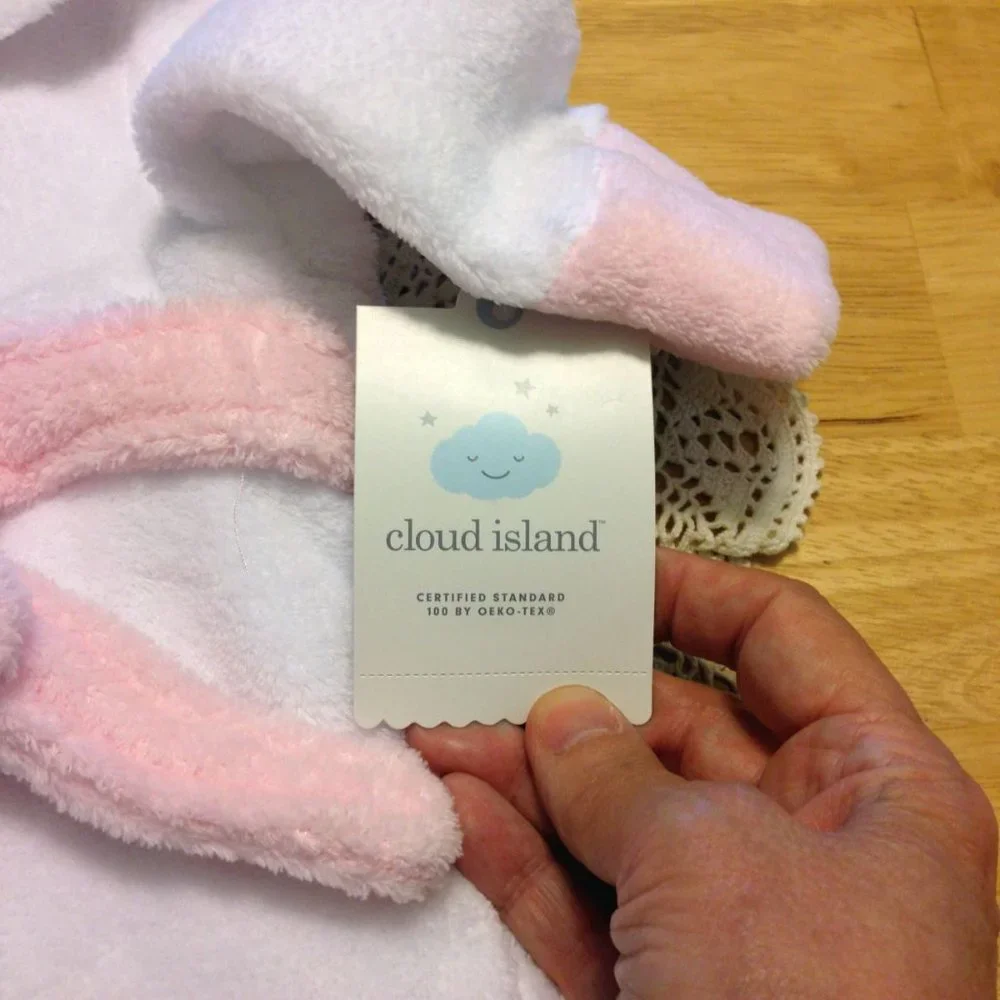 NWT Cloud Island baby robe / unicorn hoodie. Very Cute!